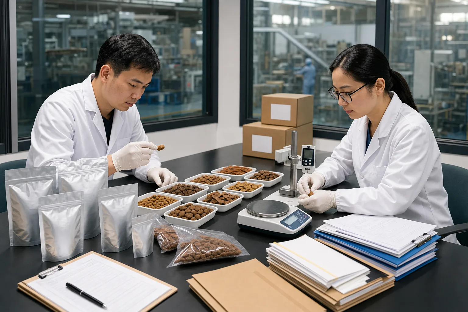 Quality release and export document review for pet food Wholesale programs